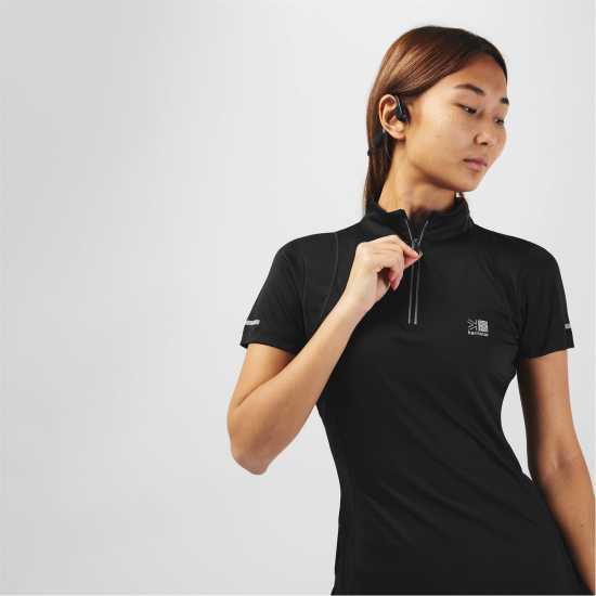 Karrimor Womens Short Sleeve 1/4 Zip T-Shirt  