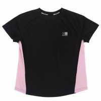 Тениска Момичета Karrimor Short Sleeve Run T Shirt Junior Girls Black Детски тениски и фланелки