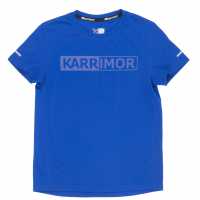 Тениска Момчета Karrimor Short Sleeve Run T Shirt Junior Boys Blue Детски тениски и фланелки