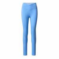 Gym King Gym King 365 Wrap Over Legging - Blue Cotton Gym King Gym King 365 Wrap Over Legging - Blue Cotton