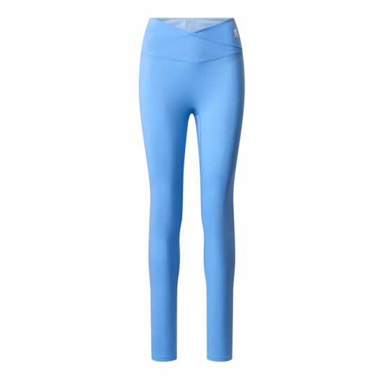 Gym King Gym King 365 Wrap Over Legging - Blue Cotton Gym King Gym King 365 Wrap Over Legging - Blue Cotton