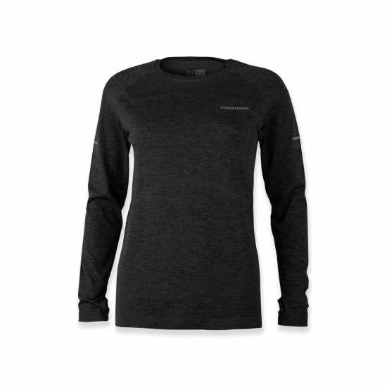 Karrimor Горнище С Дълъг Ръкав Xlite Womens Running Long Sleeve Top Черно марл Дамски дрехи за бягане