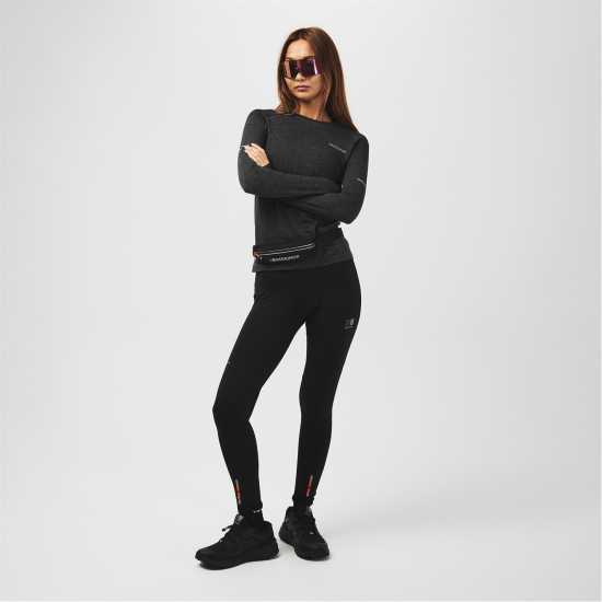 Karrimor Горнище С Дълъг Ръкав Xlite Womens Running Long Sleeve Top Черно марл Дамски дрехи за бягане