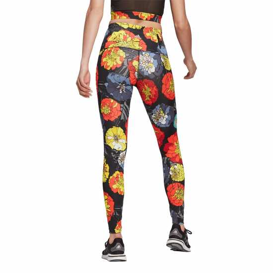 Дамски клинове за фитнес Adidas Floral Running Leggings Womens Adidas Floral Running Leggings Womens Дамски клинове за фитнес