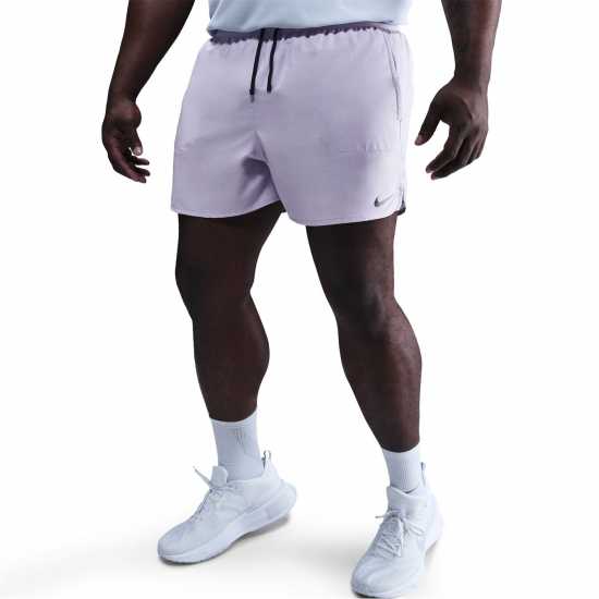 Nike Stride Men's Dri-FIT 5 Brief-Lined Running Shorts Хидрингс/Черно Мъжки дрехи за бягане