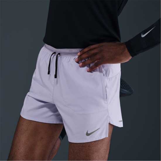Nike Stride Men's Dri-FIT 5 Brief-Lined Running Shorts Хидрингс/Черно Мъжки дрехи за бягане