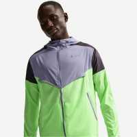 Nike Mens Windrun Jacket Purple/Blk/Lime Nike Mens Nike Windrun Jacket Purple/Blk/Lime