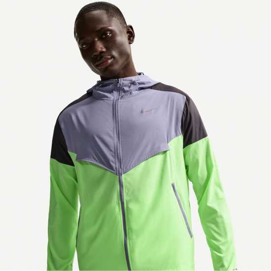 Nike Mens Windrun Jacket Purple/Blk/Lime Nike Mens Nike Windrun Jacket Purple/Blk/Lime