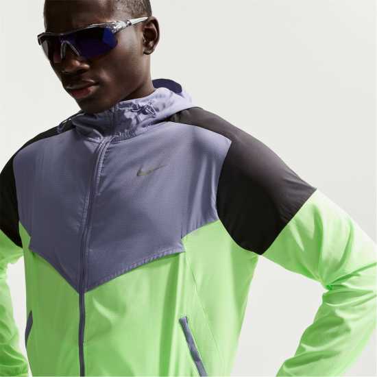 Nike Mens Windrun Jacket Purple/Blk/Lime Nike Mens Nike Windrun Jacket Purple/Blk/Lime