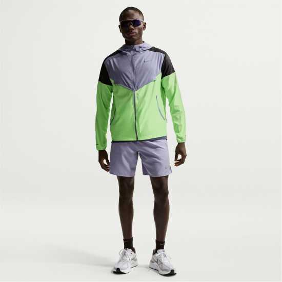 Nike Mens Windrun Jacket Purple/Blk/Lime Nike Mens Nike Windrun Jacket Purple/Blk/Lime