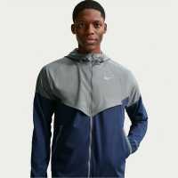 Nike Mens Windrun Jacket Smoke Grey/Navy Nike Mens Windrun Jacket Smoke Grey/Navy