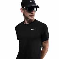 Nike Breathe Miler Sn53 Черно/Сребърен Мъжки дрехи за бягане