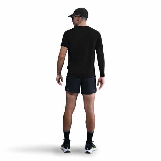 Мъжки дрехи за бягане Nike Breathe Miler Sn53 Черно/Сребърен Nike Breathe Miler Sn53 Черно/Сребърен Мъжки дрехи за бягане