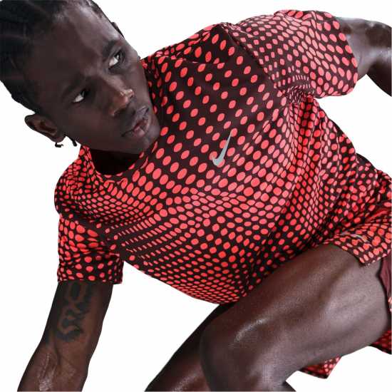 Мъжки дрехи за бягане Nike Breathe Miler Sn53 Burgundy Silver Nike Breathe Miler Sn53 Burgundy Silver Мъжки дрехи за бягане