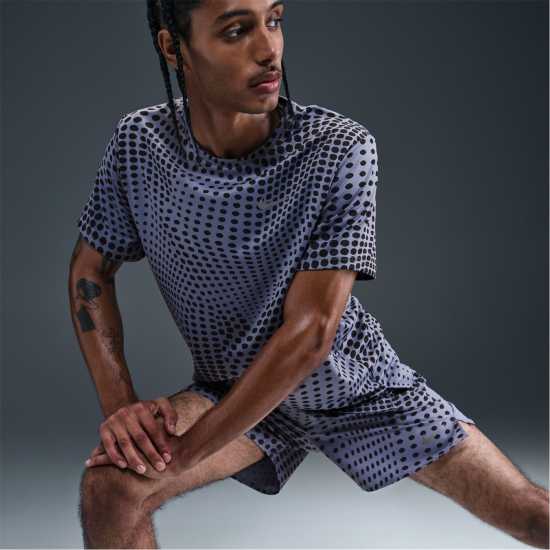 Nike Breathe Miler Sn53 Indigo Silver Мъжки дрехи за бягане