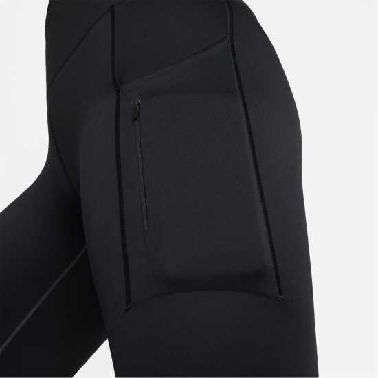Nike Dri-FIT Go Women's Firm-Support Mid-Rise 7/8 Leggings with Pockets Черно 