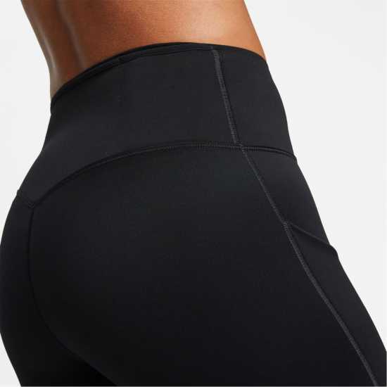 Nike Dri-FIT Go Women's Firm-Support Mid-Rise 7/8 Leggings with Pockets Черно 