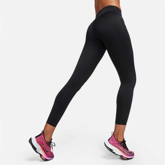 Nike Dri-FIT Go Women's Firm-Support Mid-Rise 7/8 Leggings with Pockets Черно 