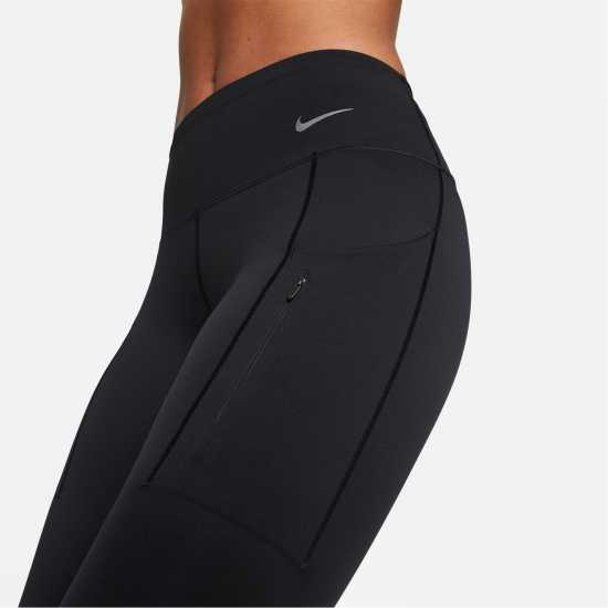 Nike Dri-FIT Go Women's Firm-Support Mid-Rise 7/8 Leggings with Pockets Черно 