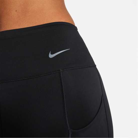Nike Dri-FIT Go Women's Firm-Support Mid-Rise 7/8 Leggings with Pockets Черно 
