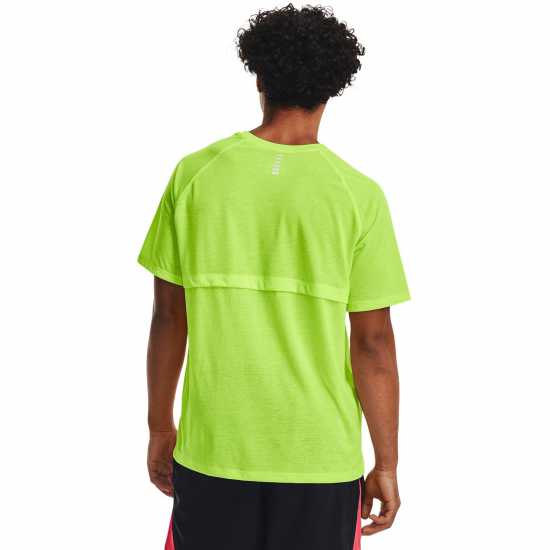 Under Armour Streaker Performance T-Shirt Green Мъжко облекло за едри хора