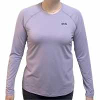 Dhb Aeron Women's Long Sleeve Top 2.0 Лавандула Сиво Дамски дрехи за бягане