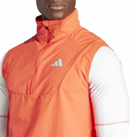 Adidas Мъжки Потник За Бягане Adizero Half-Zip Running Vest Mens  Мъжки тениски и фланелки