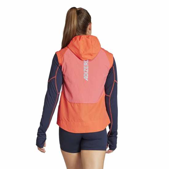 Дамски горнища с цип Adidas Adizero Half-Zip Running Vest Womens Adidas Adizero Half-Zip Running Vest Womens Дамски горнища с цип