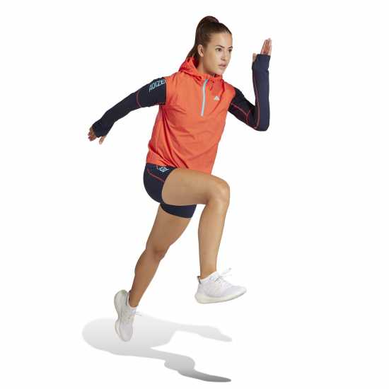 Дамски горнища с цип Adidas Adizero Half-Zip Running Vest Womens Adidas Adizero Half-Zip Running Vest Womens Дамски горнища с цип