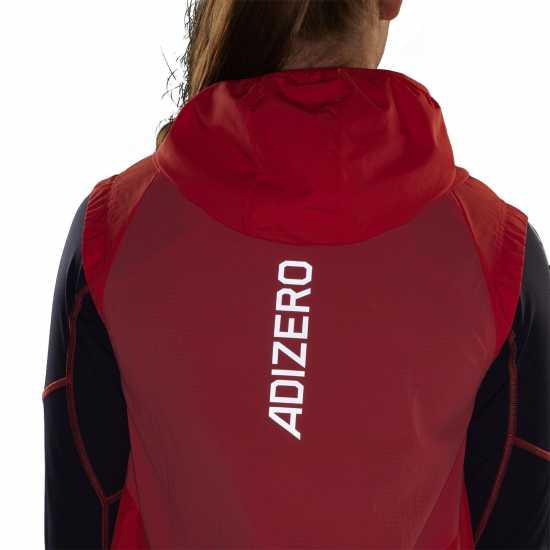 Дамски горнища с цип Adidas Adizero Half-Zip Running Vest Womens Adidas Adizero Half-Zip Running Vest Womens Дамски горнища с цип