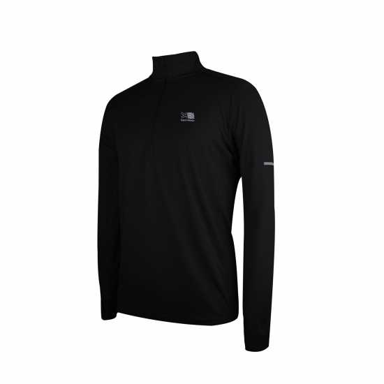 Мъжки горнища с цип Karrimor Мъжко Горнище С Цип Long Sleeve Quarter Zip Top Mens Черно Karrimor Мъжко Горнище С Цип Long Sleeve Quarter Zip Top Mens Черно Мъжки горнища с цип
