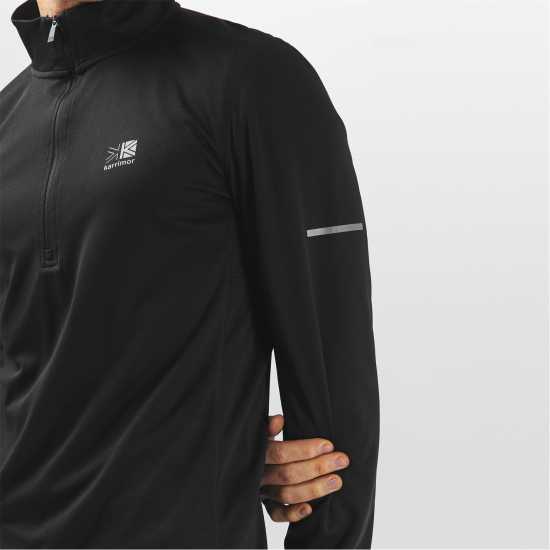 Мъжки горнища с цип Karrimor Мъжко Горнище С Цип Long Sleeve Quarter Zip Top Mens Черно Karrimor Мъжко Горнище С Цип Long Sleeve Quarter Zip Top Mens Черно Мъжки горнища с цип