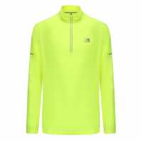 Karrimor Мъжко Горнище С Цип Long Sleeve Quarter Zip Top Mens Флуо Жълто Мъжки горнища с цип