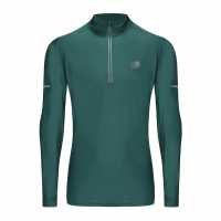 Karrimor Мъжко Горнище С Цип Long Sleeve Quarter Zip Top Mens Синьо-зелено Мъжки горнища с цип