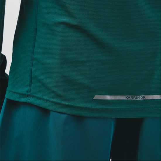 Мъжки горнища с цип Karrimor Мъжко Горнище С Цип Long Sleeve Quarter Zip Top Mens Синьо-зелено Karrimor Мъжко Горнище С Цип Long Sleeve Quarter Zip Top Mens Синьо-зелено Мъжки горнища с цип