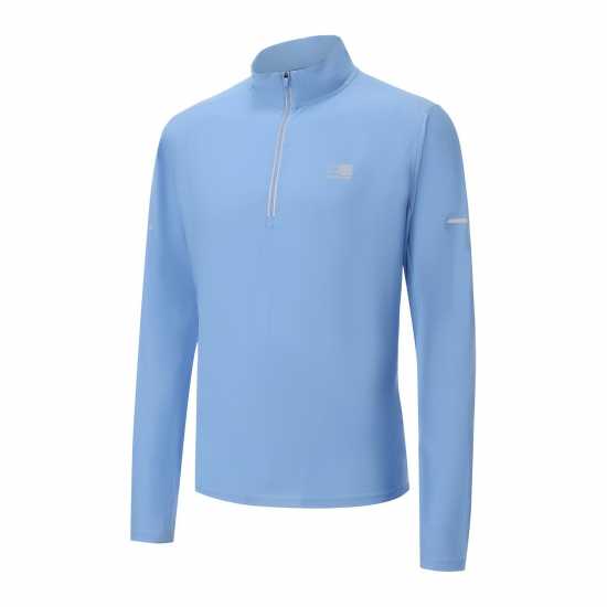Karrimor Мъжко Горнище С Цип Long Sleeve 1/4 Zip Top Mens Bold Blue Karrimor Мъжко Горнище С Цип Long Sleeve 1/4 Zip Top Mens Bold Blue