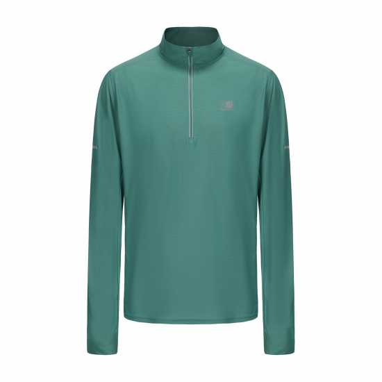 Karrimor Мъжко Горнище С Цип Long Sleeve 1/4 Zip Top Mens Зелена ела 