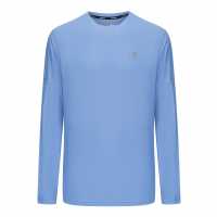 Мъжка Тениска Karrimor Long Sleeve Run T Shirt Mens Силно синьо Мъжки дрехи за бягане