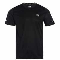 Мъжка Тениска Karrimor Run Short Sleeve T Shirt Mens Black Мъжко облекло за едри хора