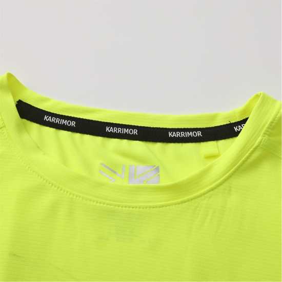 Мъжка Тениска Karrimor Run Short Sleeve T Shirt Mens Флуо Жълто Мъжка Тениска Karrimor Run Short Sleeve T Shirt Mens Флуо Жълто