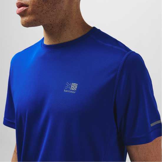 Мъжка Тениска Karrimor Run Short Sleeve T Shirt Mens Кралско синьо Мъжки тениски и фланелки