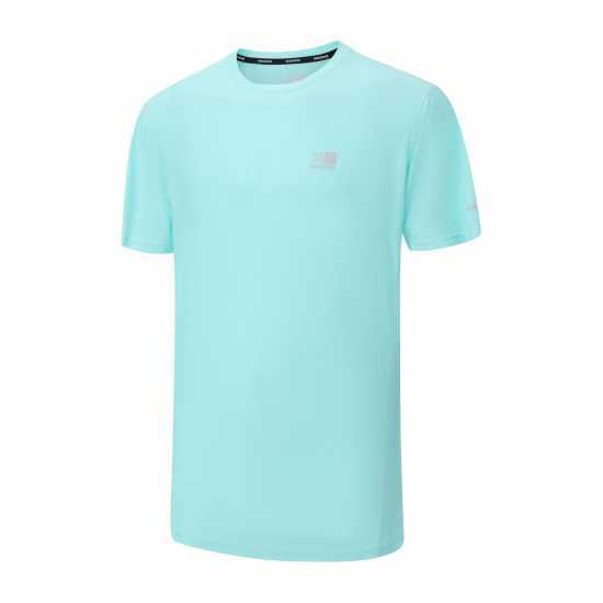 Мъжка Тениска Karrimor Run Short Sleeve T Shirt Mens Aqua Splash 