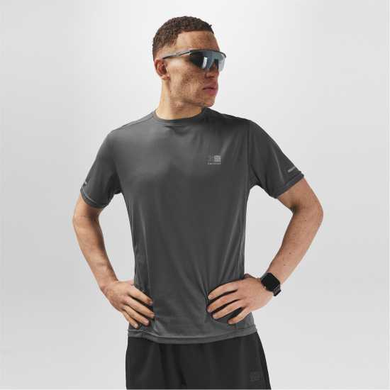 Мъжка Тениска Karrimor Run Short Sleeve T Shirt Mens Угъл Мъжки тениски и фланелки