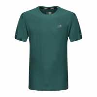 Мъжка Тениска Karrimor Run Short Sleeve T Shirt Mens Синьо-зелено Мъжки тениски и фланелки