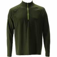 Nathan Tempo Quarter Zip Sn99 Forest Green Мъжки дрехи за бягане