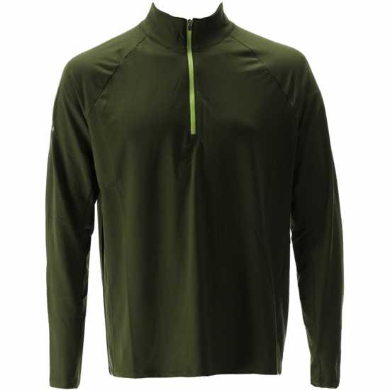 Мъжки дрехи за бягане Nathan Tempo Quarter Zip Sn99 Forest Green Nathan Tempo Quarter Zip Sn99 Forest Green Мъжки дрехи за бягане