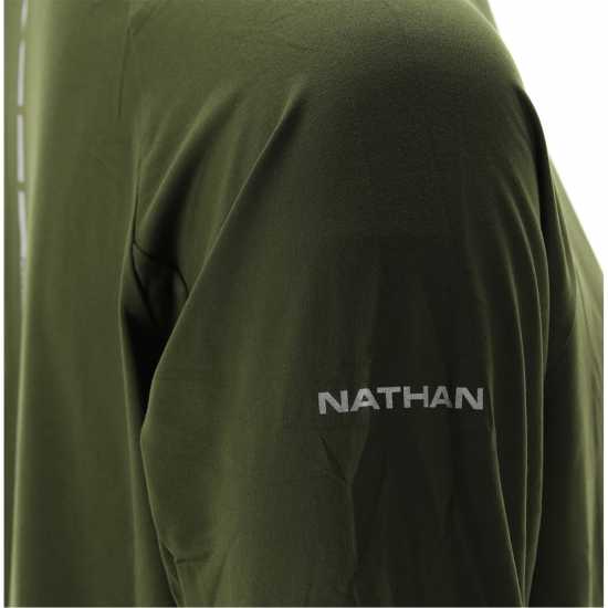Мъжки дрехи за бягане Nathan Tempo Quarter Zip Sn99 Forest Green Nathan Tempo Quarter Zip Sn99 Forest Green Мъжки дрехи за бягане