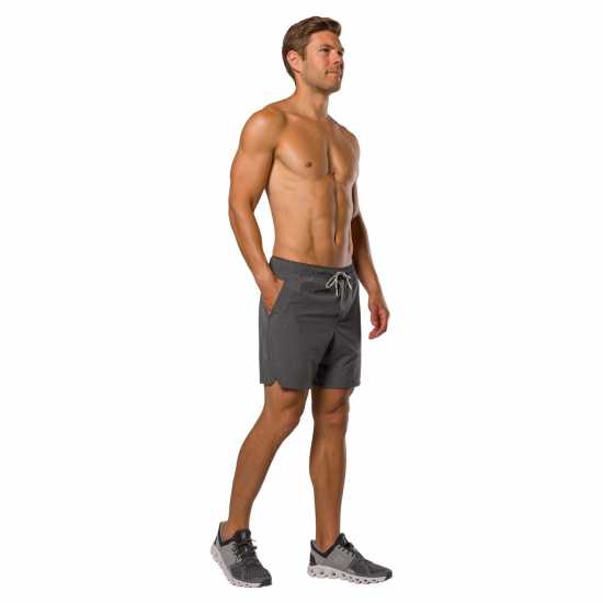 Мъжки дрехи за бягане Nathan Ess Shrt 7 Un Sn99 Heath Charcoal Nathan Ess Shrt 7 Un Sn99 Heath Charcoal Мъжки дрехи за бягане