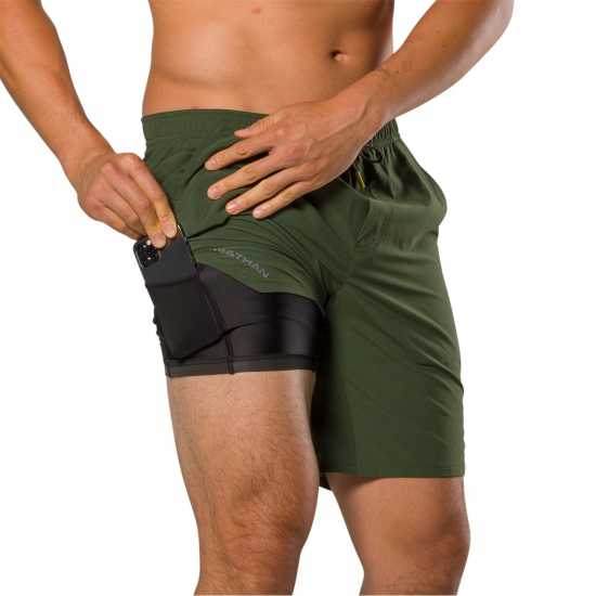 Nathan Es Shrt 9 2.0 Sn99 Forest Green Мъжки дрехи за бягане