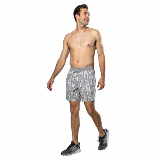 Мъжки дрехи за бягане Nathan Ess Short 7In Sn99 Grey Broken Nathan Ess Short 7In Sn99 Grey Broken Мъжки дрехи за бягане